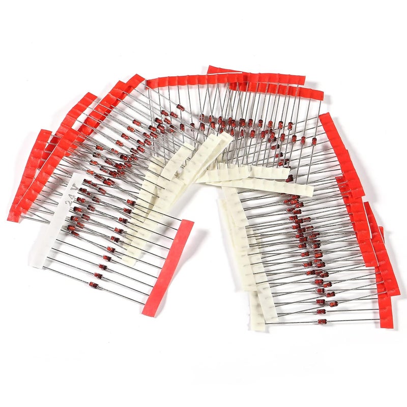 AEDIKO 14 Value 140pcs 1W Zener Diodes Assortment Kit 3.3V 3.9V 4.7V 5.1V 6.2V 6.8V 8.2V 10V 12V 15V 16V 18V 20V 24V - Image 3